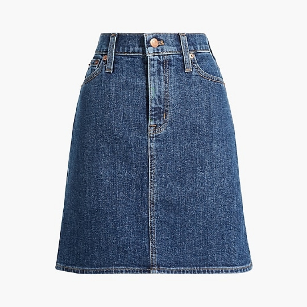 J.Crew denim mini skirt, 34", blue - Picture 3 of 10